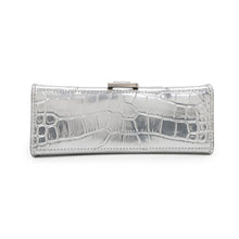 Load image into Gallery viewer, BALENCIAGA Hourglass 2wayBag Silver592833 Croco embossed leather Size XS
