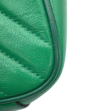 将图像加载到图库查看器中，GUCCI GG Marmont ChainShoulder Bag Green443497 Leather
