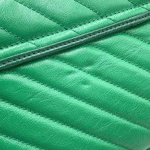 将图像加载到图库查看器中，GUCCI GG Marmont ChainShoulder Bag Green443497 Leather
