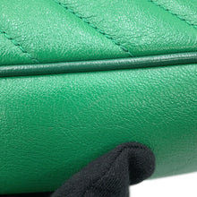 将图像加载到图库查看器中，GUCCI GG Marmont ChainShoulder Bag Green443497 Leather
