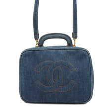 Load image into Gallery viewer, CHANEL Vanity Bag 2wayBag Blue Denim
