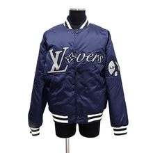 Load image into Gallery viewer, LOUIS VUITTON LV Vers Baseball Blouson Size 50 Naval Academy1AGHT1 Nylon100% Rhinestone
