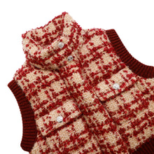 将图像加载到图库查看器中，CHANEL Tweed vest Size 34 Red/BeigeP77367 V69283 Mohair  43% Wool  41% Polyester9% Nylon5% Linen2%
