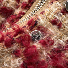 Load image into Gallery viewer, CHANEL Tweed vest Size 34 Red/BeigeP77367 V69283 Mohair 43% Wool 41% Polyester9% Nylon5% Linen2%
