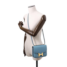 Load image into Gallery viewer, HERMES Constance 3 Miroir New Blue Jean Epsom Size Mini
