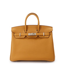 将图像加载到图库查看器中，HERMES Birkin Verso Caramel/Lime Togo Leather Size 25
