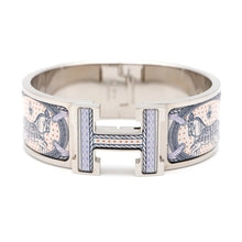 将图像加载到图库查看器中，HERMES Clic Clac H Gran Apara Remix Purple/Multicolor Metal Cloisonne
