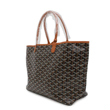 将图像加载到图库查看器中，GOYARD Saint Louis Natural/BlackSTLOUIPMLTY01CL03P PVC Coated Canvas Leather Size PM
