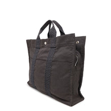 Load image into Gallery viewer, HERMES Her Line Tote Gray Nylon Canvas Size MM
