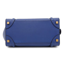 将图像加载到图库查看器中，CELINE Luggage shopper Blue189793 Leather Size micro
