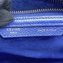 将图像加载到图库查看器中，CELINE Luggage shopper Blue189793 Leather Size micro
