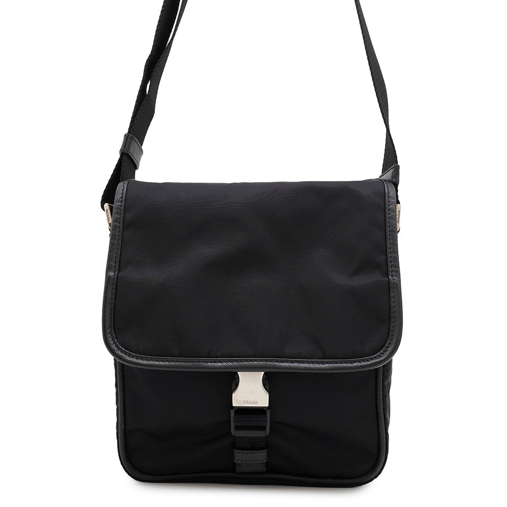 PRADA Shoulder Bag Black Nylon