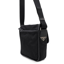 将图像加载到图库查看器中，PRADA Shoulder Bag Black Nylon
