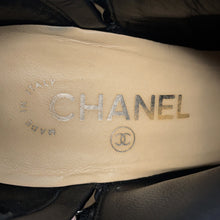 Load image into Gallery viewer, CHANEL Booties Silver/BlackG28558 Leather Size 37C
