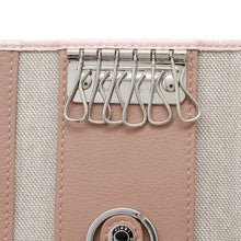 将图像加载到图库查看器中，JIMMY CHOO ★Key Case Star Studded Pink Leather
