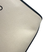 Load image into Gallery viewer, JIMMY CHOO Tote Bag Natural/Black Canvas Leather
