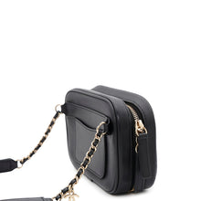 Load image into Gallery viewer, CHANEL CC Logo Crossbody Bag Black Lambskin
