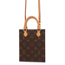 将图像加载到图库查看器中，LOUIS VUITTON Petit Sac Plat BrownM69442 Monogram

