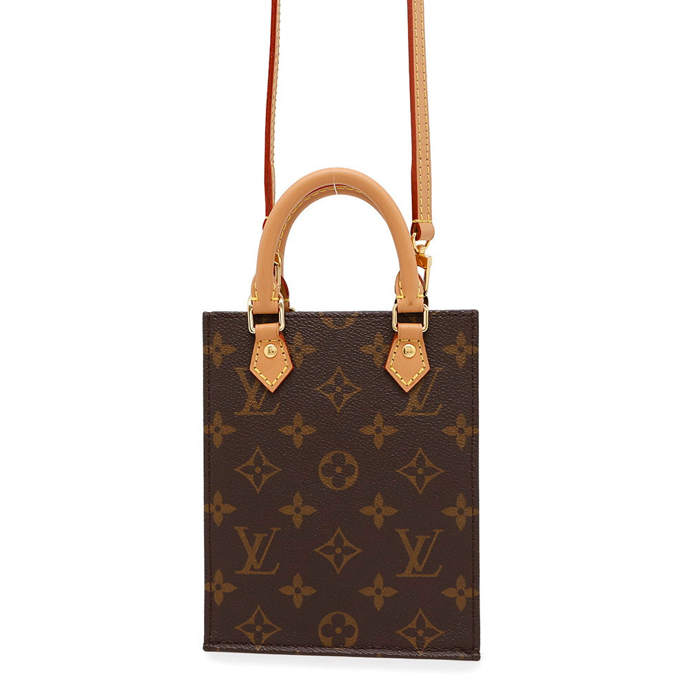 LOUIS VUITTON Petit Sac Plat BrownM69442 Monogram