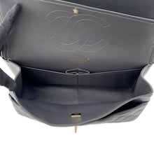 Load image into Gallery viewer, CHANEL Jumbo Matelasse W Flap ChainShoulder Bag GrayA58600 Caviar Leather Size 30
