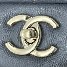 Load image into Gallery viewer, CHANEL Jumbo Matelasse W Flap ChainShoulder Bag GrayA58600 Caviar Leather Size 30
