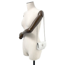 Load image into Gallery viewer, CHANEL Matelasse Star Motif ChainCard Case Silver Lambskin
