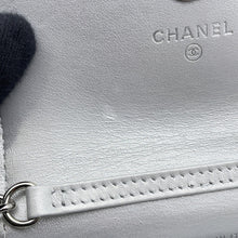 Load image into Gallery viewer, CHANEL Matelasse Star Motif ChainCard Case Silver Lambskin
