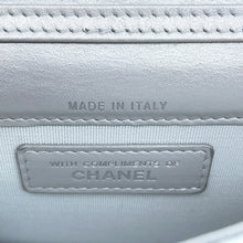 Load image into Gallery viewer, CHANEL Matelasse Star Motif ChainCard Case Silver Lambskin
