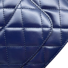Load image into Gallery viewer, CHANEL Matelasse Full Flap Shoulder Bag BlueAS3402 Calf Leather
