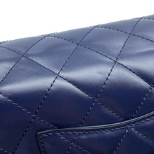 Load image into Gallery viewer, CHANEL Matelasse Full Flap Shoulder Bag BlueAS3402 Calf Leather
