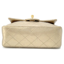 Load image into Gallery viewer, CHANEL Mini Matelasse ChainShoulder Bag Gold Lambskin Size 18
