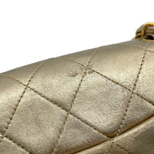 Load image into Gallery viewer, CHANEL Mini Matelasse ChainShoulder Bag Gold Lambskin Size 18
