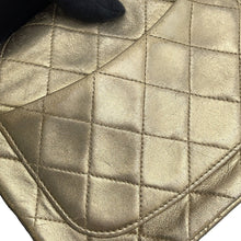 Load image into Gallery viewer, CHANEL Mini Matelasse ChainShoulder Bag Gold Lambskin Size 18
