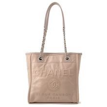 将图像加载到图库查看器中，CHANEL Deauville ChainTote Bag Pink Leather Caviar Leather Size PM
