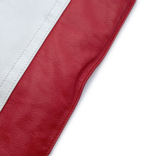 Load image into Gallery viewer, BURBERRY BT logo fringe flag bag Red/White8046596 Leather
