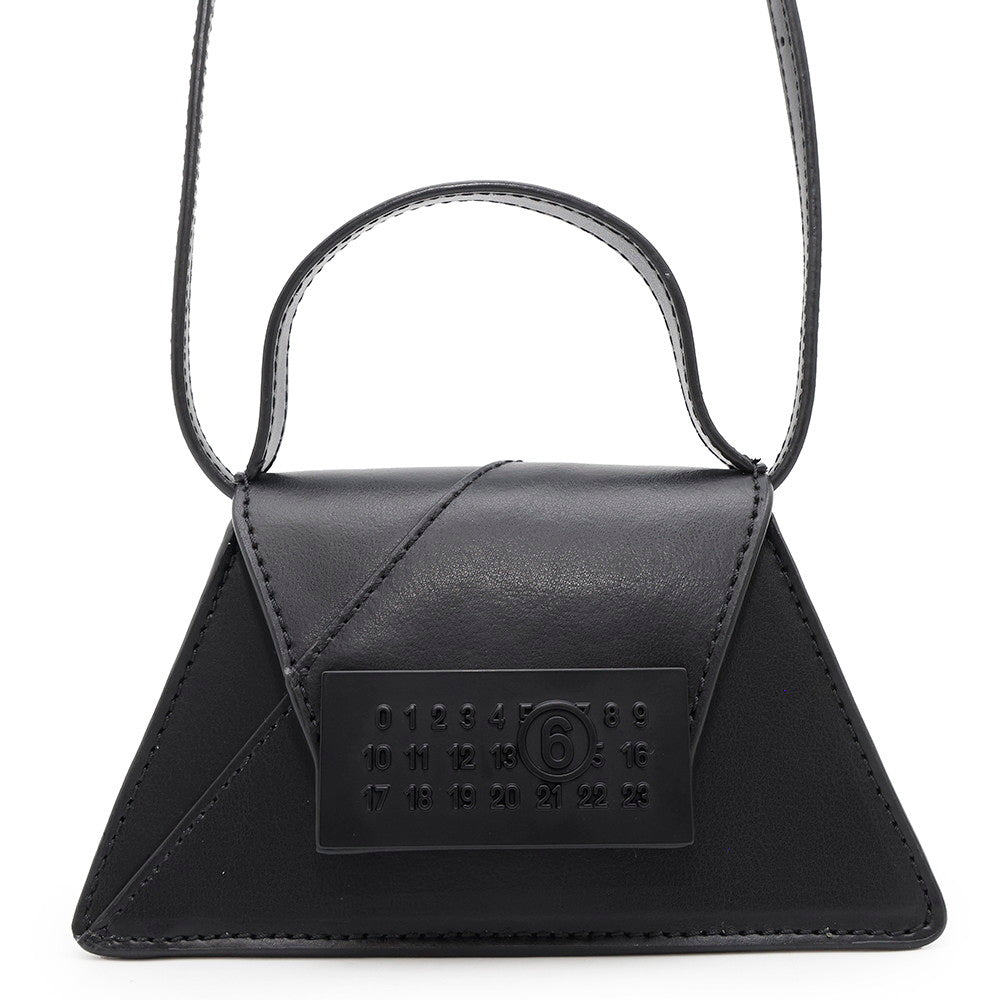 Maison Margiela Maison Margiela MM6 Numeric Mini Shoulder Bag Black Leather