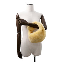 将图像加载到图库查看器中，Bottega Veneta Mini The Jodie Yellow680697 Lamb Shearling
