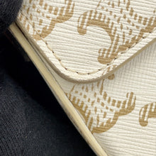 将图像加载到图库查看器中，CELINE Triomphe One Shoulder Bag White194142 PVC Leather
