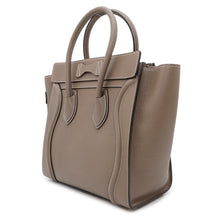 将图像加载到图库查看器中，CELINE ★Luggage Shopper Suri189793 Leather Size micro
