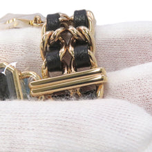 Load image into Gallery viewer, CHANEL Premiere Bag Charm Tulle M Limited Edition H19.7mm×W15.2mm Gold Plated Leather Black DialH9859
