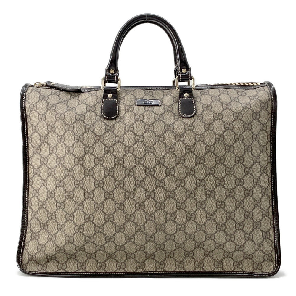 GUCCI GG Supreme Business Bag Brown/Beige189899 PVC Leather