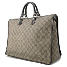 将图像加载到图库查看器中，GUCCI GG Supreme Business Bag Brown/Beige189899 PVC Leather
