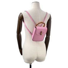 将图像加载到图库查看器中，GUCCI Bamboo3WAYShoulder Bag Pink702106 Leather Bamboo
