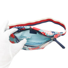 将图像加载到图库查看器中，GUCCI Children&#39;s Belt Bag Strawberry Blue/Multicolor502095 PVC Leather
