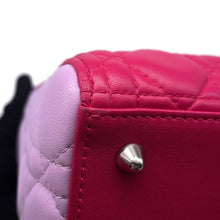 将图像加载到图库查看器中，Dior Lady Dior Canage 2WAY Handbag Pink/BlackM0550 Leather
