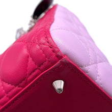 将图像加载到图库查看器中，Dior Lady Dior Canage 2WAY Handbag Pink/BlackM0550 Leather
