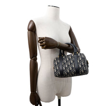 将图像加载到图库查看器中，Dior Oblique Dior Groove 20 NavyM1364UTZQ Jacquard Calf Leather Size Small
