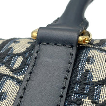 将图像加载到图库查看器中，Dior Oblique Dior Groove 20 NavyM1364UTZQ Jacquard Calf Leather Size Small
