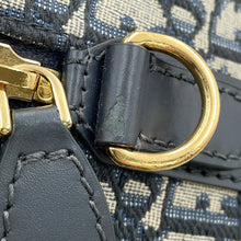 将图像加载到图库查看器中，Dior Oblique Dior Groove 20 NavyM1364UTZQ Jacquard Calf Leather Size Small
