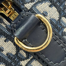 将图像加载到图库查看器中，Dior Oblique Dior Groove 20 NavyM1364UTZQ Jacquard Calf Leather Size Small
